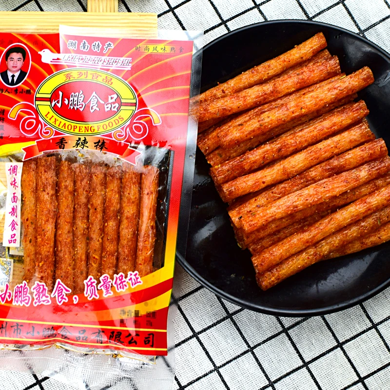 【经典怀旧】小鹏耐嚼香辣棒辣条湖南20包