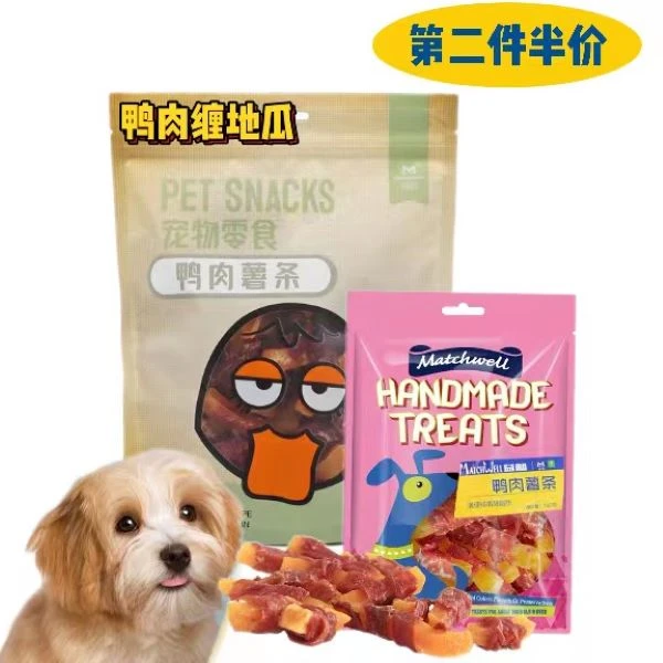 益和鸭肉缠红薯条狗狗宠物零食优质鸭胸肉泰迪比熊训练奖励小零食