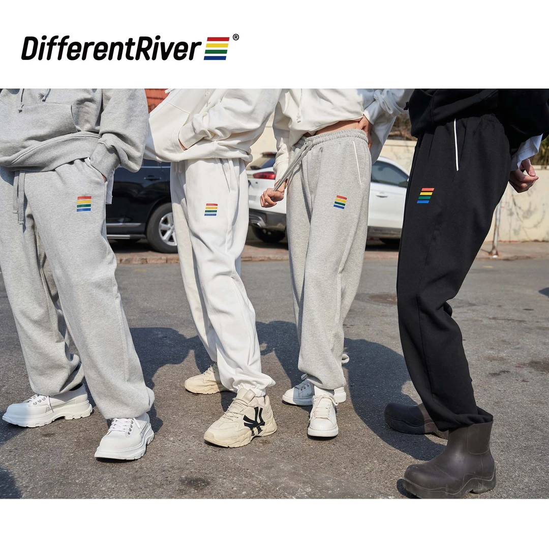 DifferentRiver春季【乐园】基础款-收口百搭休闲直筒卫裤长裤