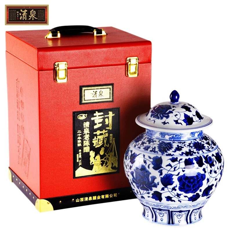 清泉【二十年封藏】老醋青花瓷礼盒山西清泉老陈醋4500ml送礼佳品
