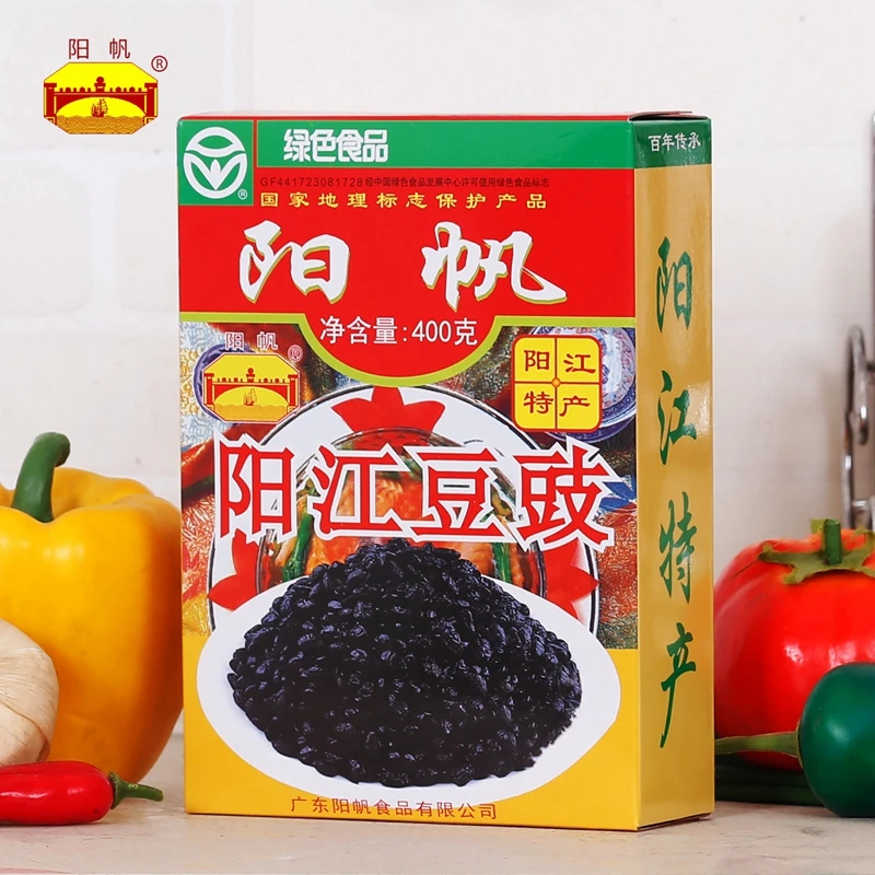 阳帆阳江豆豉400克豆豉蒸鱼香辣食用原味土特产浓香绿色调味品