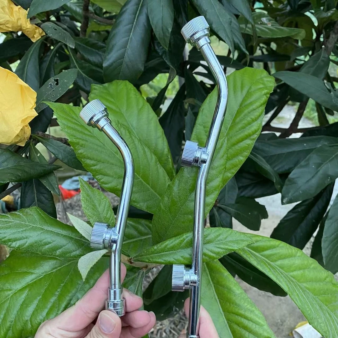 农用扇形大面积雾化喷头喷雾器机动打药泵高压加厚不锈钢单双三头