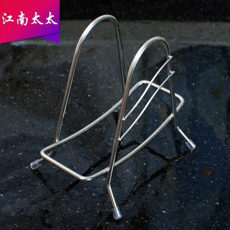 江南太太菜板置物架家用收纳菜板架大号多功能不锈钢砧板架接水
