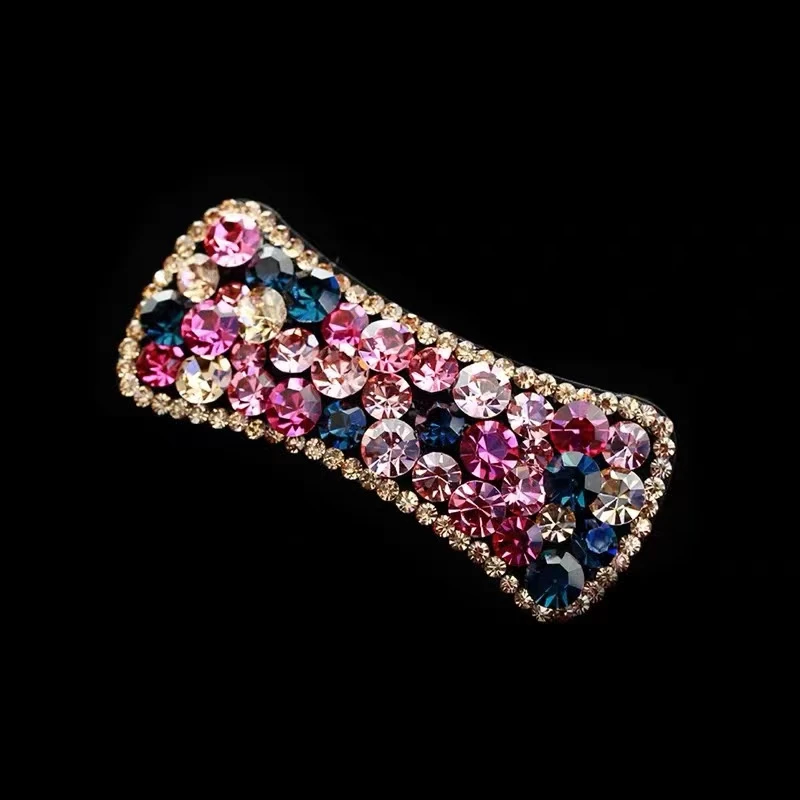 新款韩版气质水钻bb夹碎发刘海夹满钻边夹发卡百搭时尚发夹简约