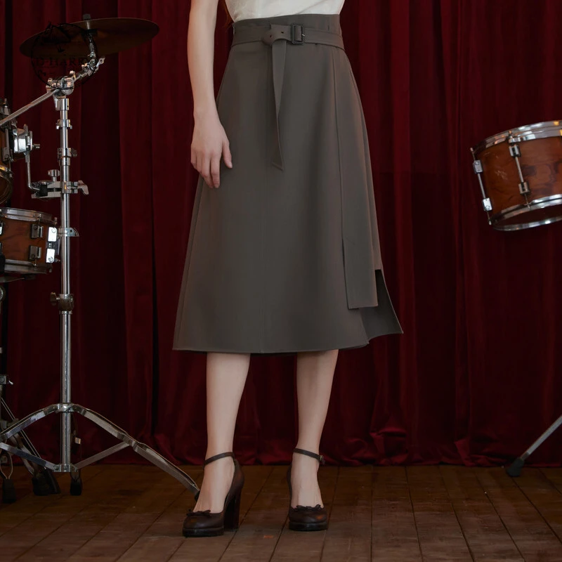 D-HARRY/迪哈利小众夏季宽松舒适半身裙女遮肉显瘦裙DH222M95196D