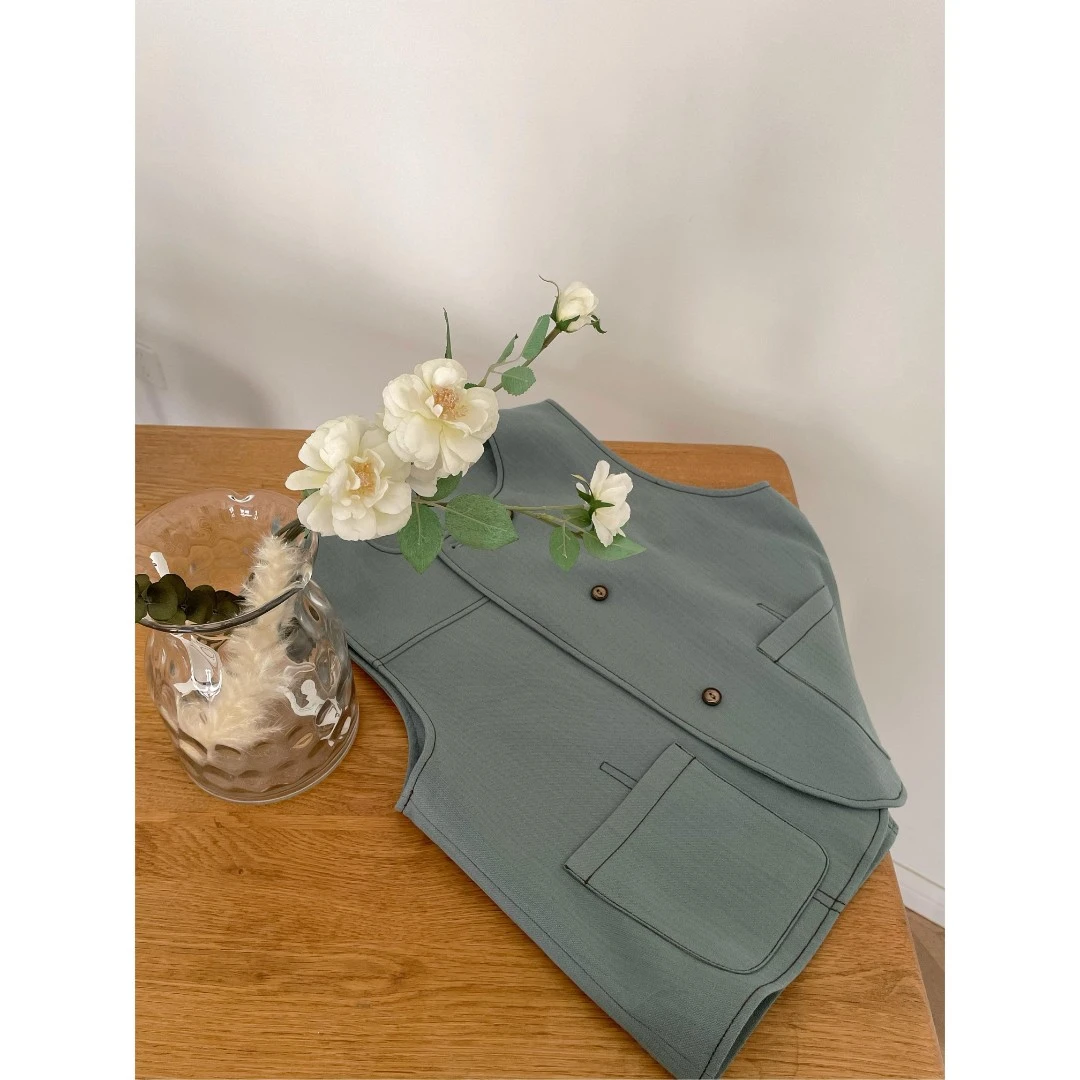 【杭州S姐 精品女装】马甲女款外穿设计感宽松马夹小众上衣06016