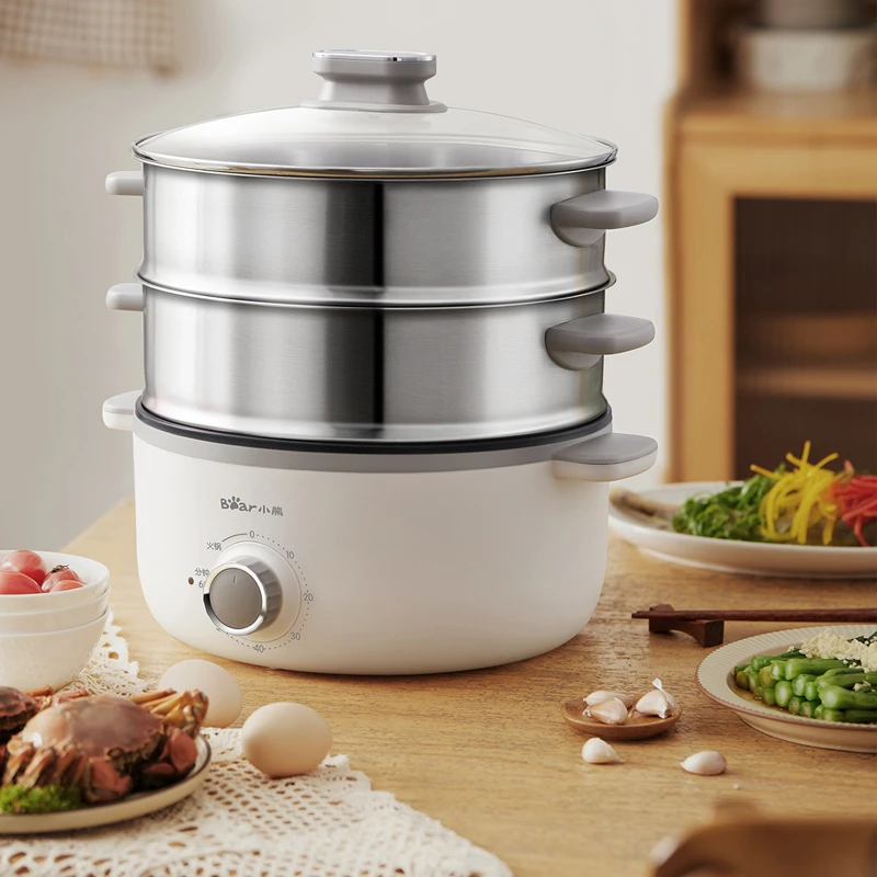 【小熊官方】电蒸锅电多用途锅多功能家用蒸包子锅量层DZG-CA3A1