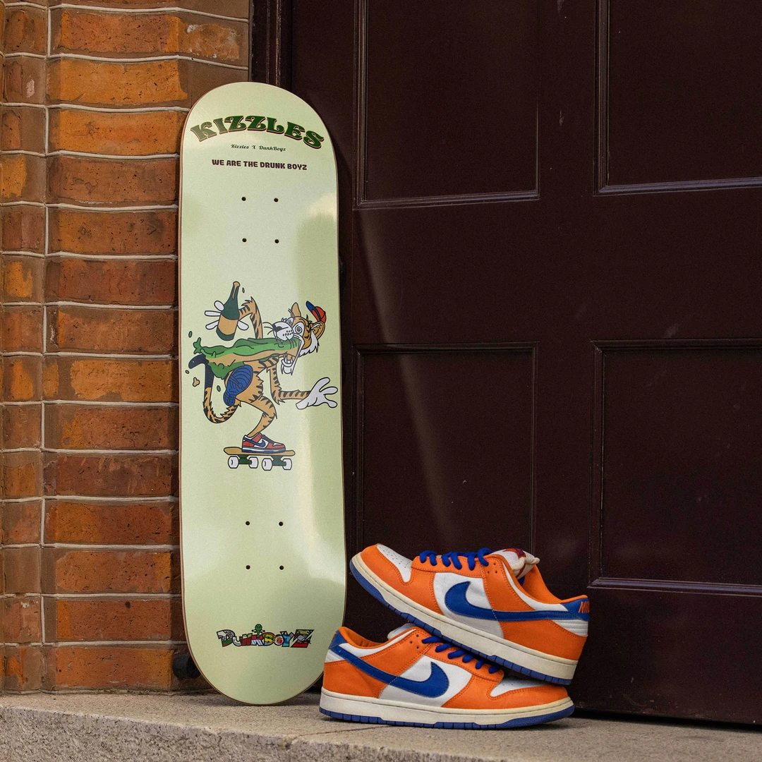 KIZZLESDunkBoyz联名系列 DRUNK BOYZ 专业滑板板面加枫8.0寸