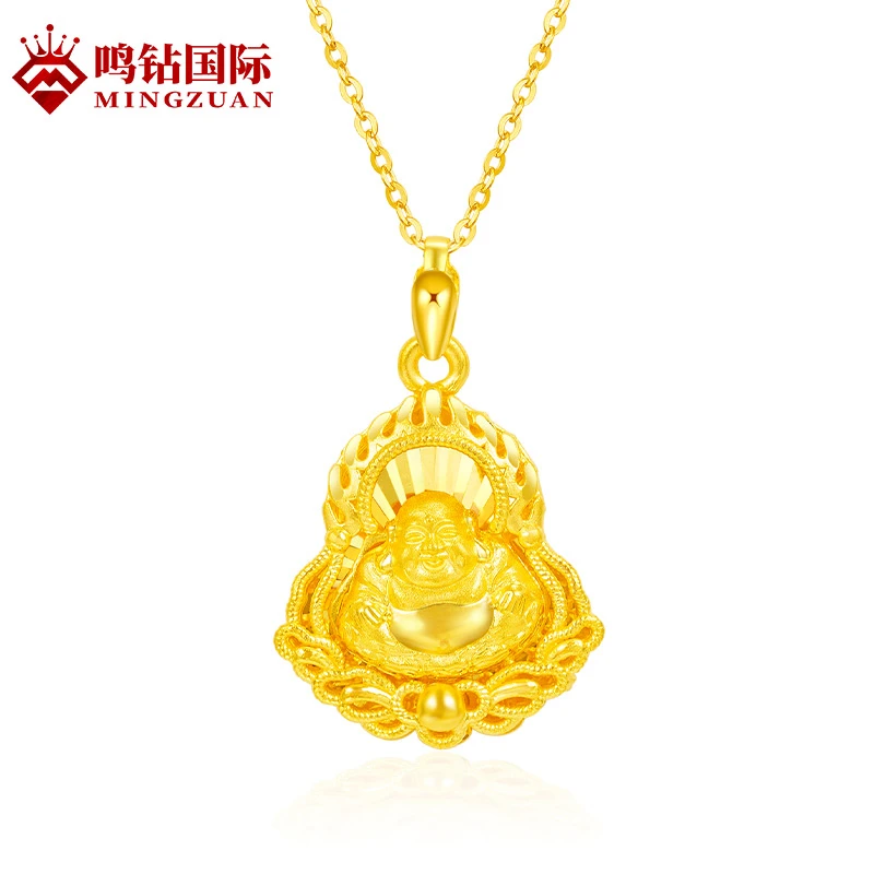 【树子专享】足金佛公吊坠 ZBHJD061