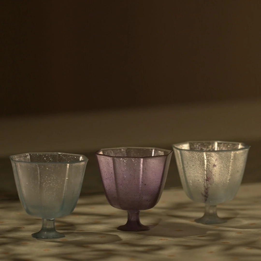 予御-器物之美高端茶器茶生活喝茶神器-见山琉璃八仙杯主人杯60ml