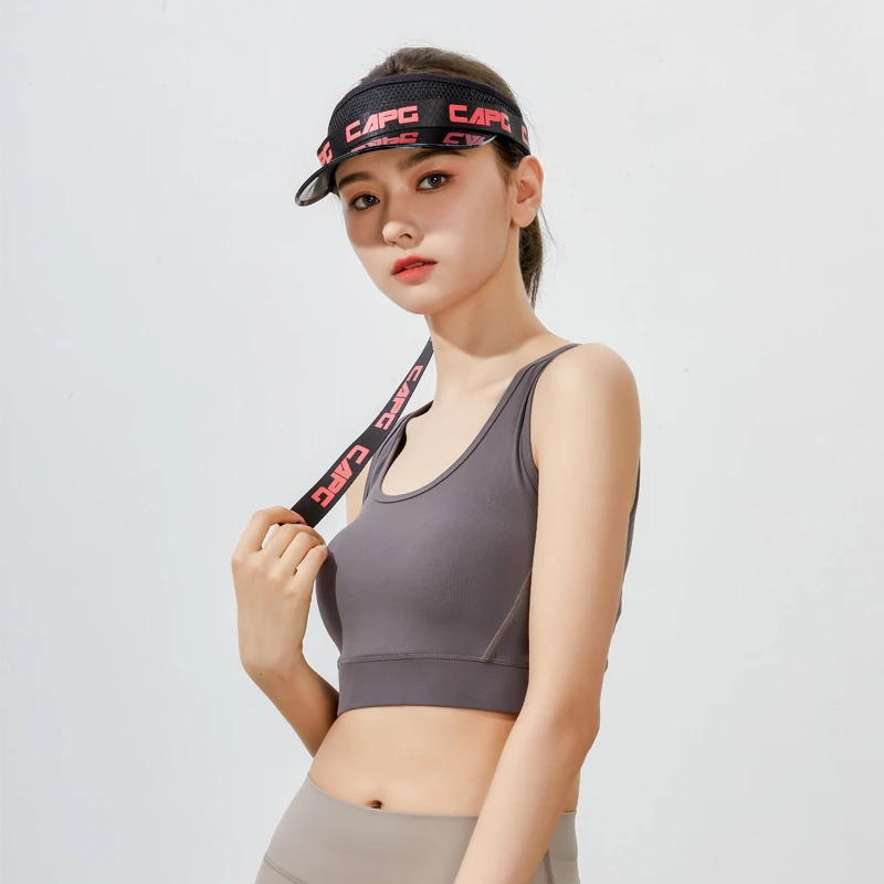 capglobal/冠戒原创长飘带嘻哈街舞遮阳防晒帽子女潮空顶帽男跑步