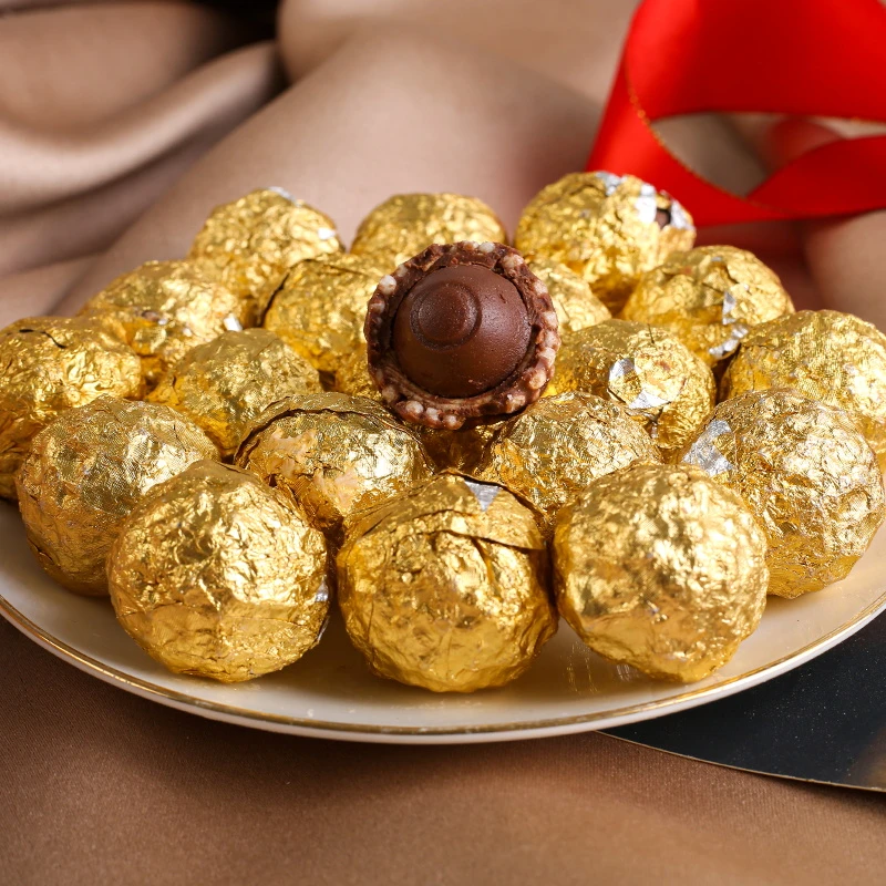 伊诺滋散装金沙球黑白夹心巧克力球婚庆喜糖包花花束蛋糕装饰零食