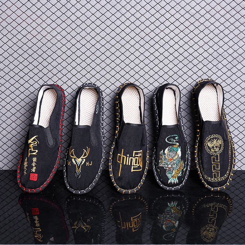 经典刺绣国潮风老北京缝制布鞋民族风潮鞋软底百搭春秋老北京布鞋