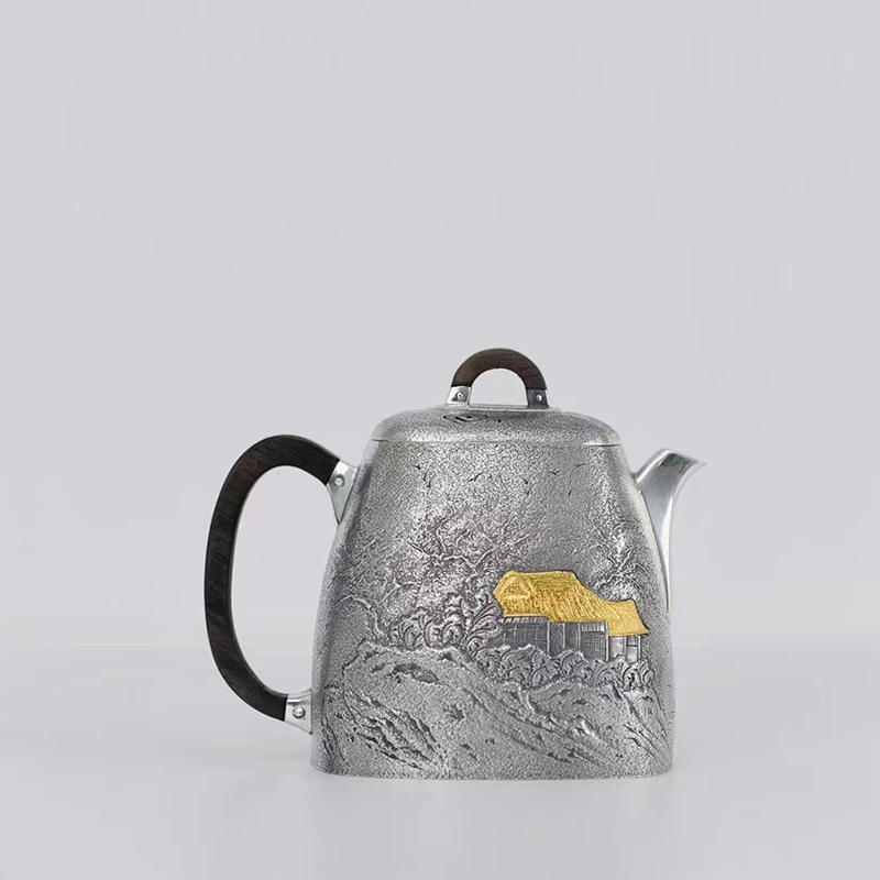 洪继科手作秦权 金屋山水泡茶壶