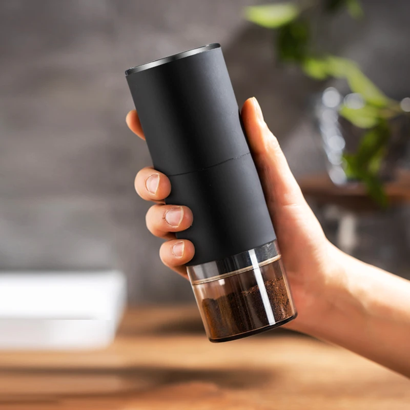 Lhopan 电动磨豆机 咖啡豆研磨机意式研磨器磨豆器手摇手磨咖啡机