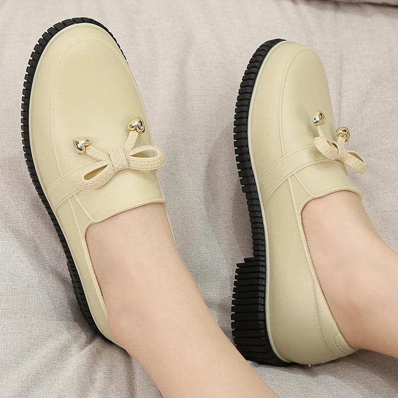 浅口低帮雨鞋女款时尚雨靴防滑厨房工作鞋水鞋女士防水胶鞋耐磨