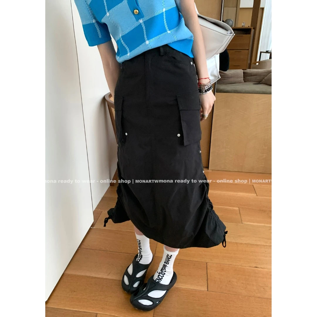 【MONA折扣款】MONA工装半身裙 OG141965显瘦