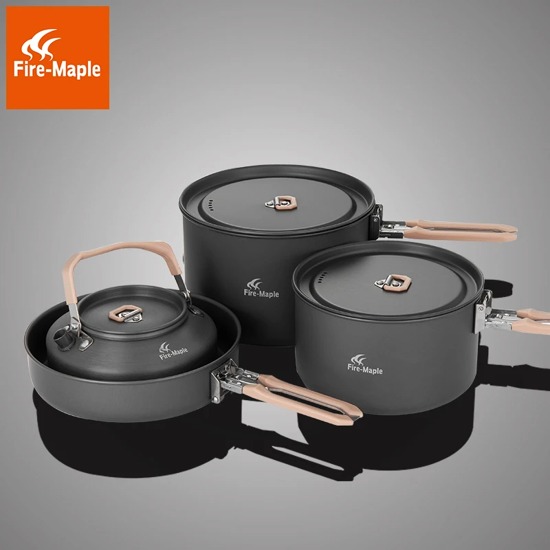 火枫盛宴户外套锅露营装备便携折叠炊具锅具套装野餐野炊餐具用品