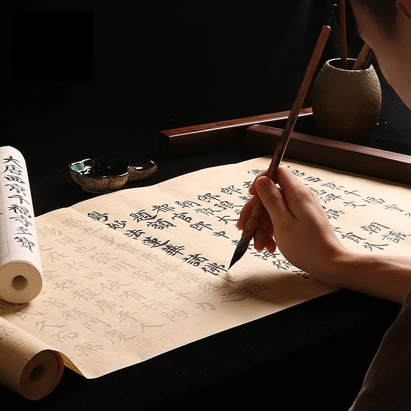 颜体颜真卿《多宝塔》长卷35*750cm全篇毛笔描红临摹字帖