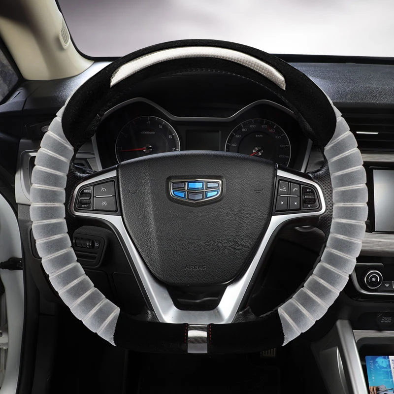 吉利远景x6x3百万16/17/2018款新帝豪GL博越GS专用毛绒方向盘把套