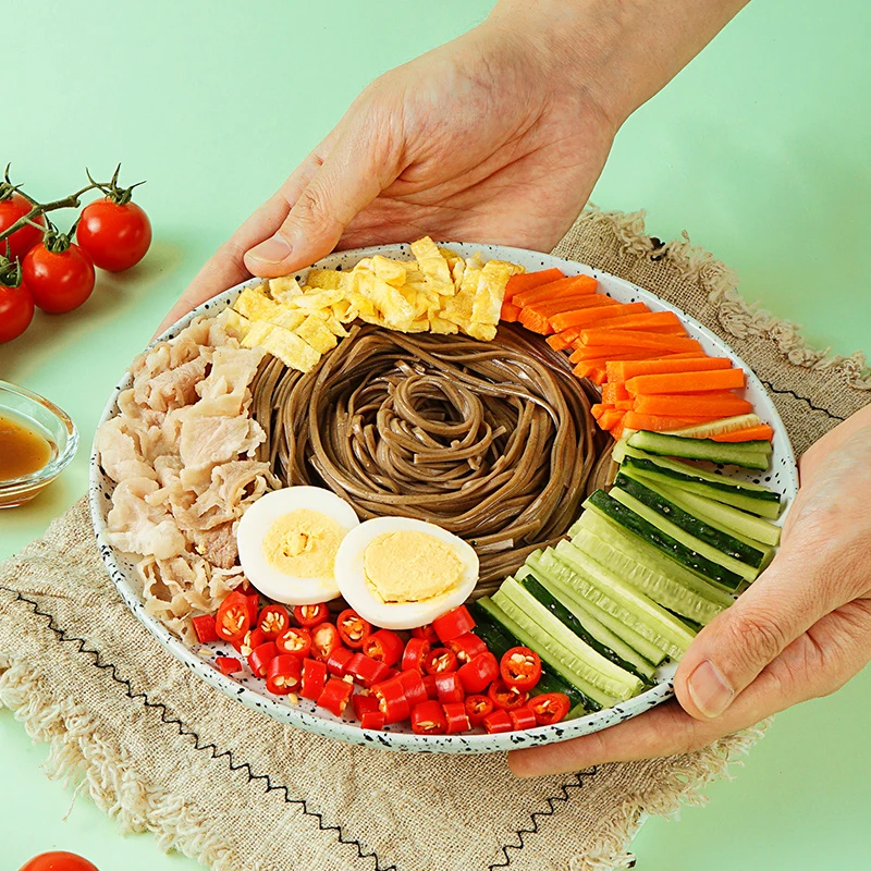 【达人专享】大希地 黑麦荞麦面200g*8袋主食劲道凉拌面汤料碳水