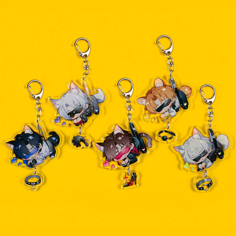 光与夜之恋动漫游戏同人原创钥匙扣挂件查理苏齐司礼陆沉萧逸周边