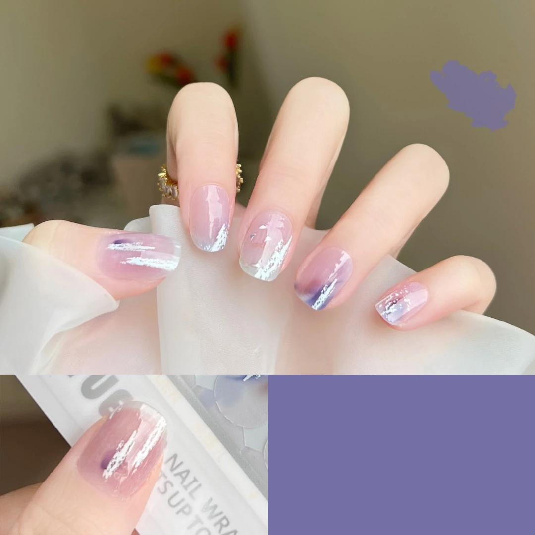 【免照灯】【复苏】朵媛儿镜面美甲贴甲油膜22指/套持久防水穿戴甲