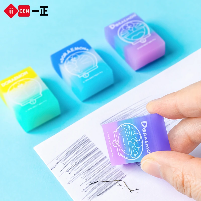 一正哆啦A梦冰淇淋橡皮擦  蓝胖子叮当猫果冻橡皮彩色柔软pvc少屑