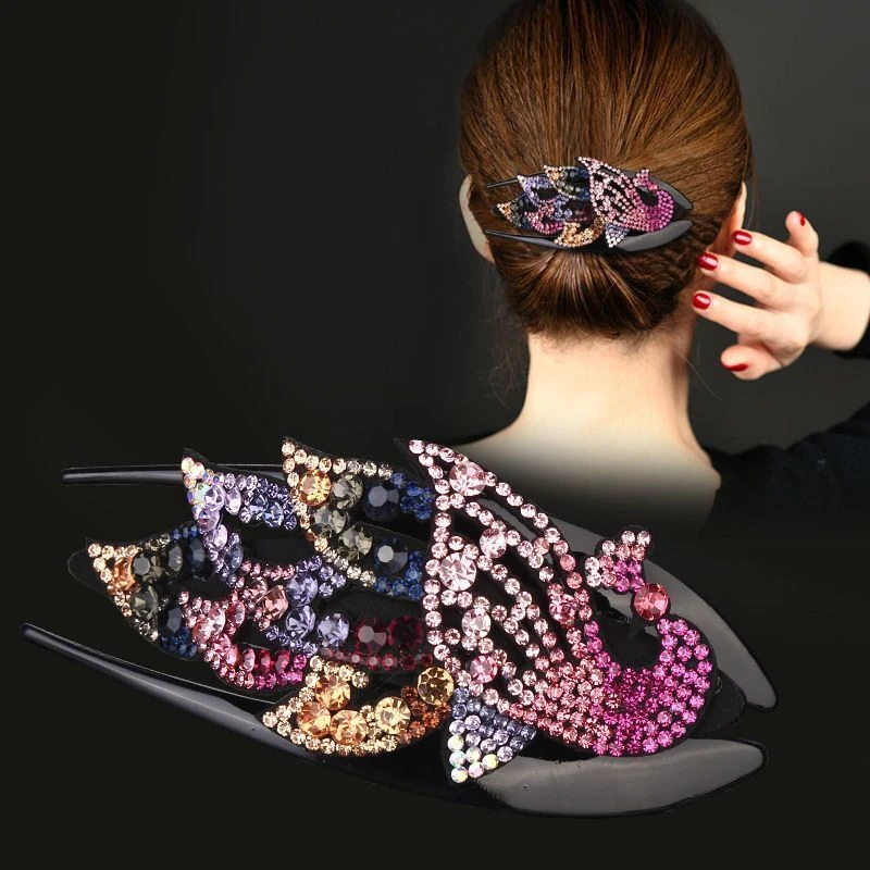 无金属亚克力/树脂发饰韩版大抓夹后脑勺盘发抓夹新款夹子发饰