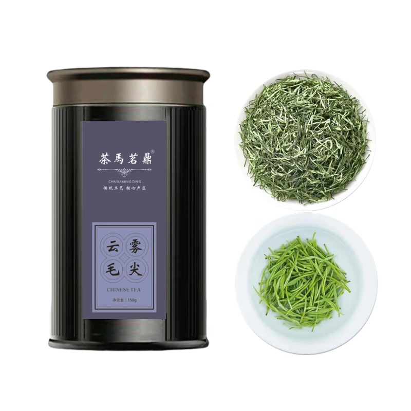 茶马茗鼎高山云雾香醇鲜爽传统毛尖炒青绿茶150g/罐