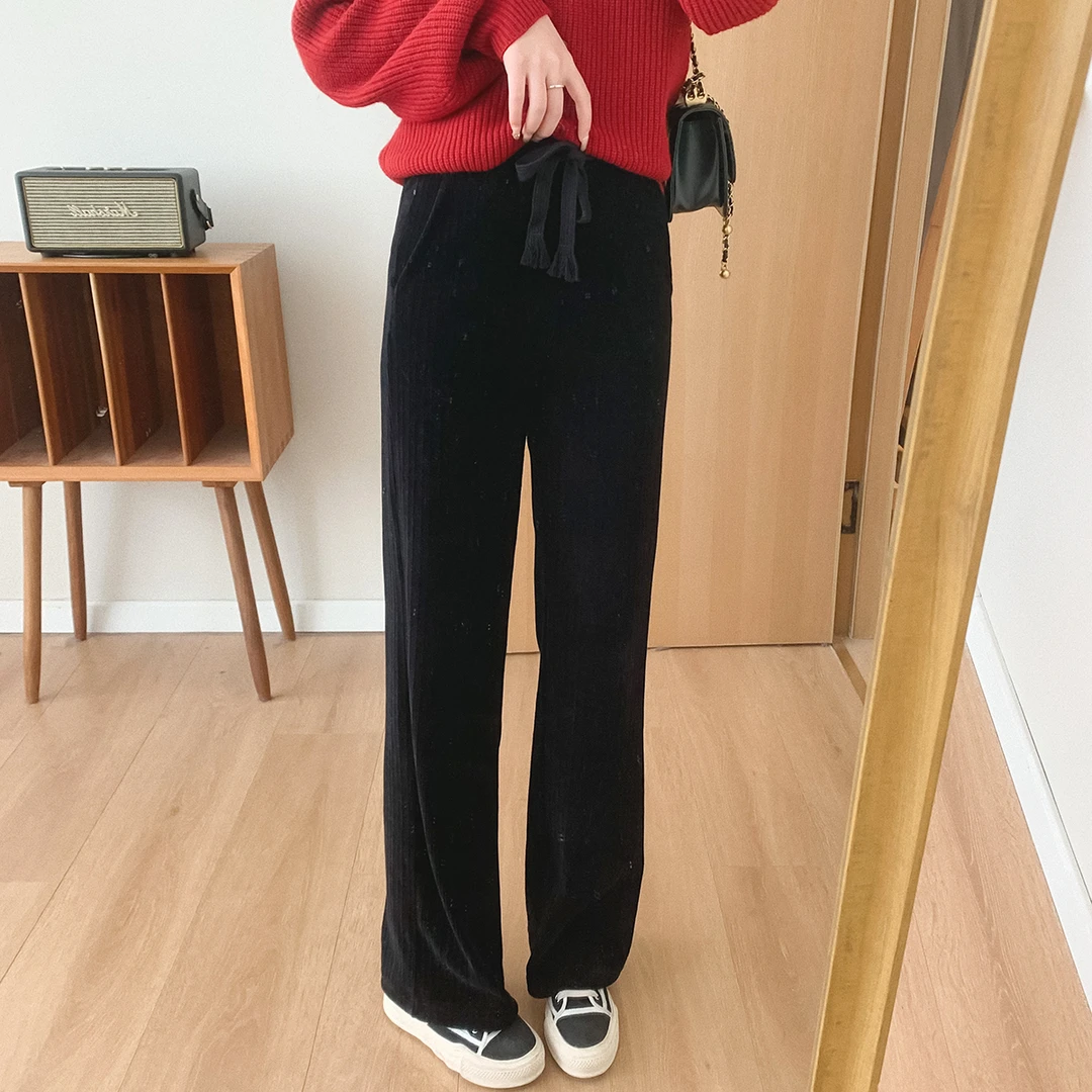 大叮自制 清仓！软糯细腻灯芯绒阔腿裤！K905