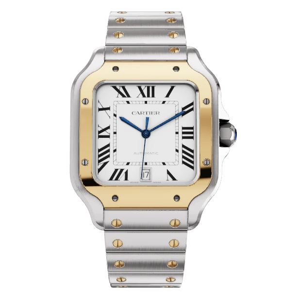 全新未使用 Cartier/卡地亚 山度士W2SA0009/表径39.8