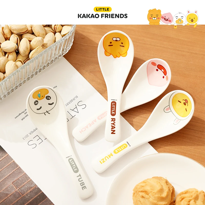 KAKAO FRIENDS勺子家用陶瓷汤匙调羹汤勺可爱卡通吃饭喝汤高颜值