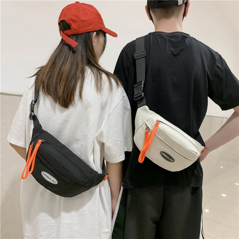 专柜男女同款单肩斜挎包腰包胸包潮流百搭学生休闲运动手机包