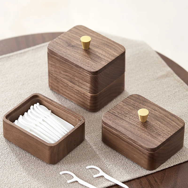 初心牙线盒防尘收纳高档棉签盒牙签盒家用个性创意时尚轻奢牙签筒