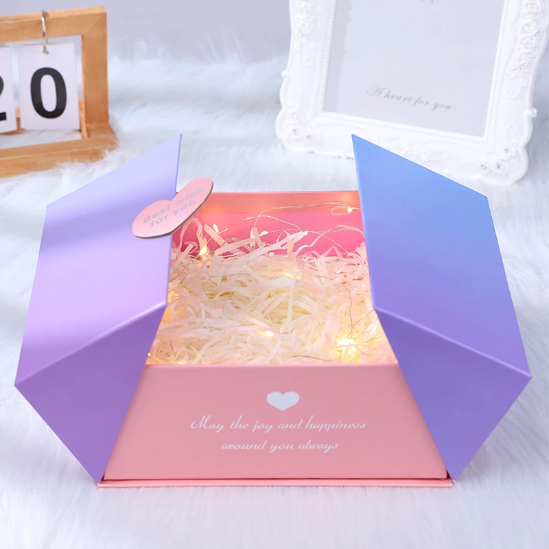 七夕礼物盒创意盒子礼品包装女生高级仪式感创意小众精致大号空盒