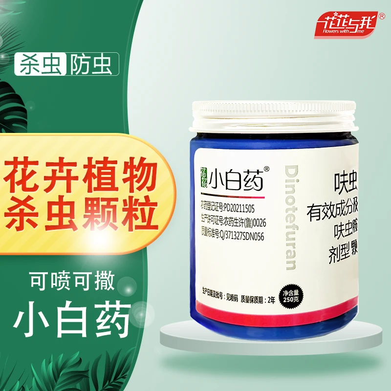 拍二发三花花小白药园艺杀虫防虫颗粒室内花卉多肉蚧壳虫除虫通用