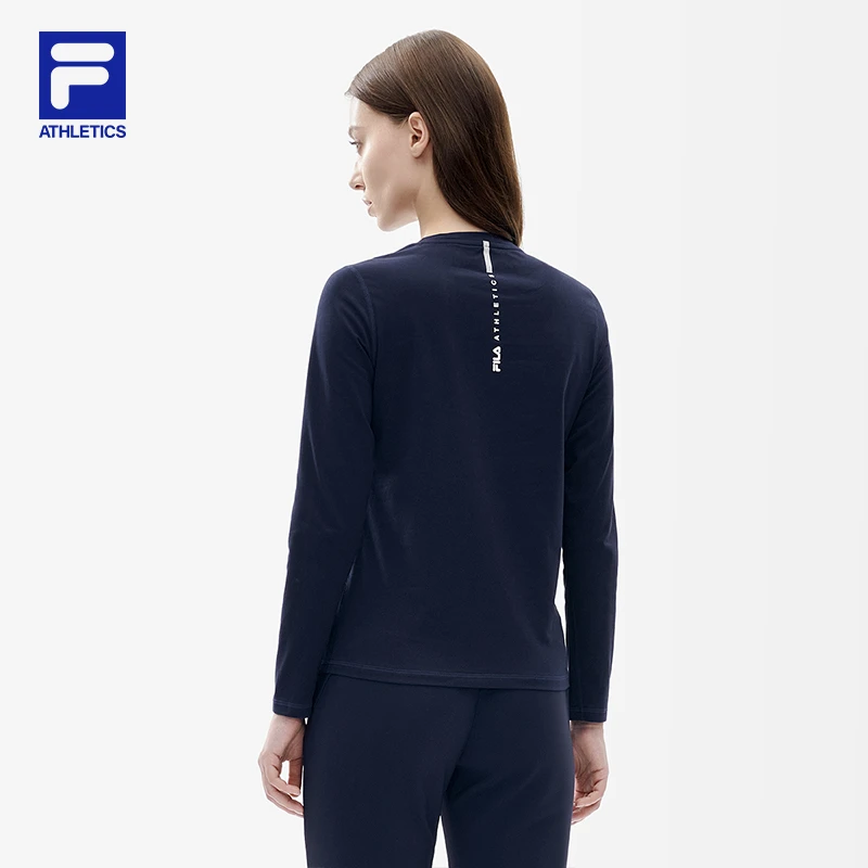 FILA ATHLETICS春季男女同款运动T恤健身套头衫A11W211219F