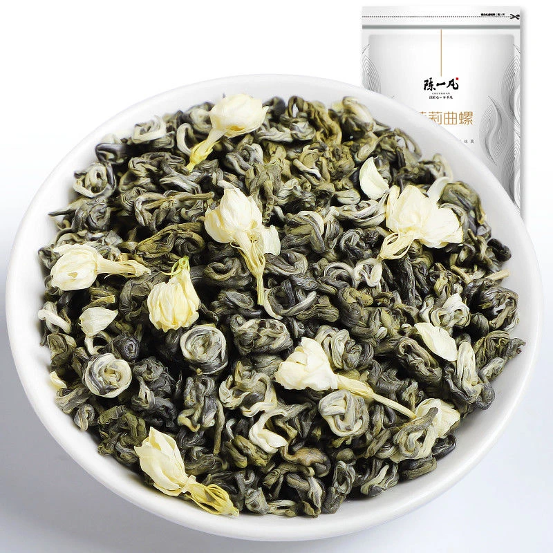 陈一凡茉莉曲螺500g 浓香型茉莉花茶新茶横县原产香碧螺玉螺王