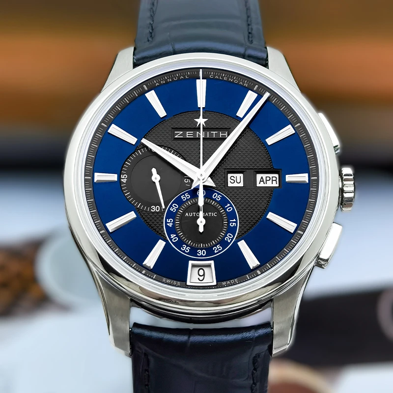 95新 Zenith/真力时 EL PRIMERO/自动机械/表径42mm男表蓝色名表