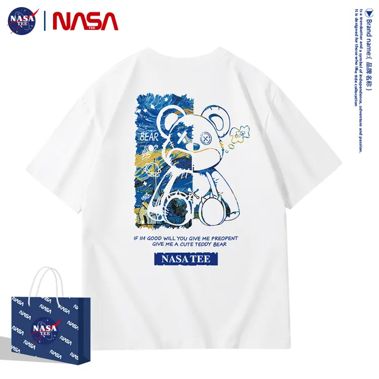 2069 NASA TEE 联名款新款潮牌纯棉T恤男女同款新疆长绒棉