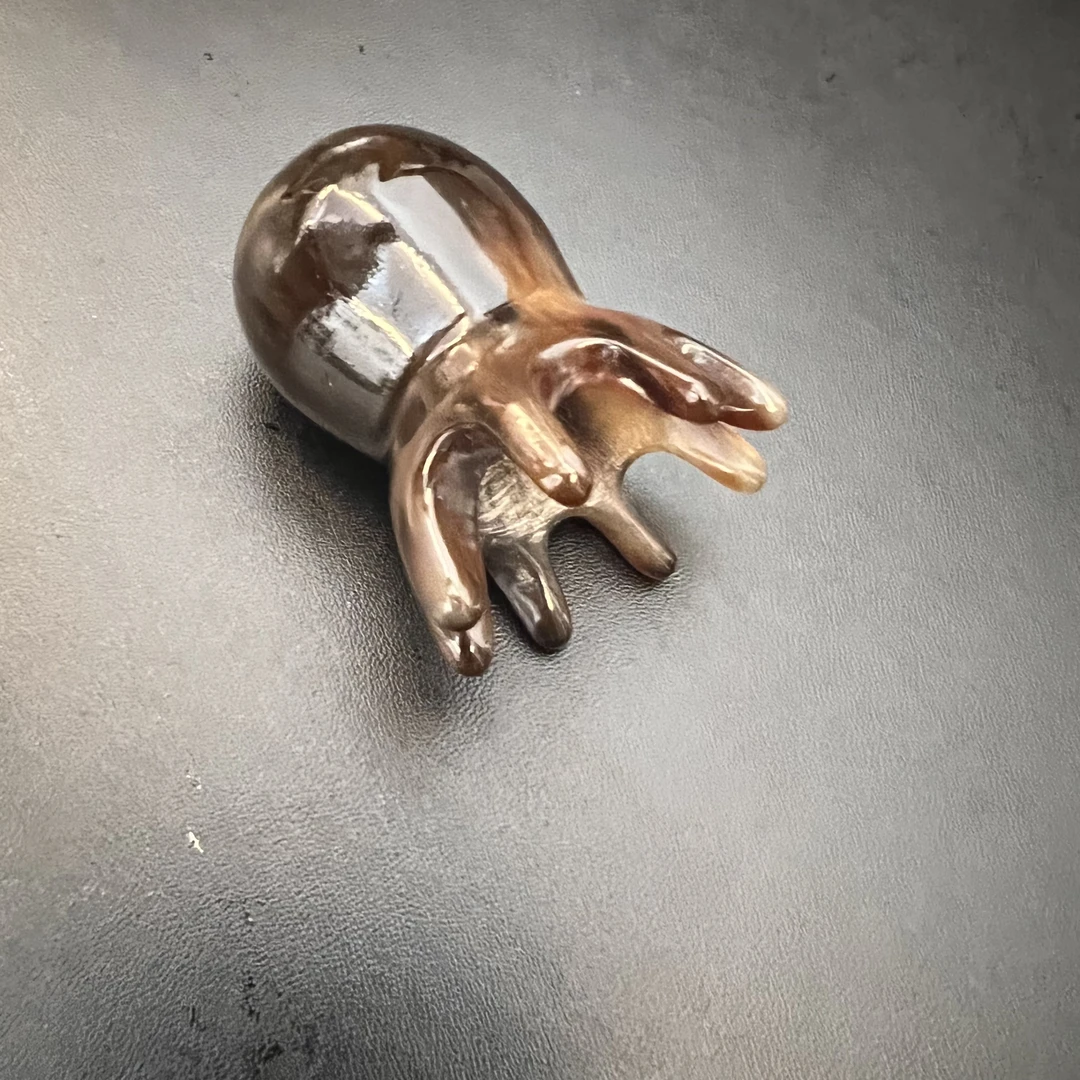 真牛牛角头疗梳迷你小章鱼角尖头疗梳