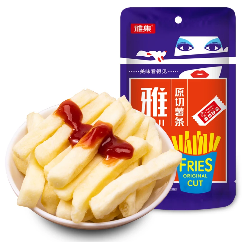 【D】雅集优选天然新鲜营养健康休闲零食美味儿童原切薯条48g*5包