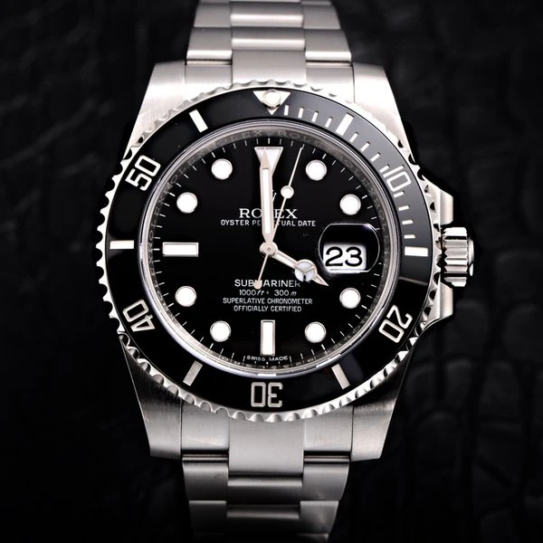 二手名表/劳力士潜航者二代有历黑116610表径40mm2018年全套全长