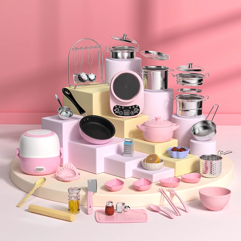 迷你厨房真煮全套可做饭宝宝儿童节厨具网红真版炒菜小孩生日礼物