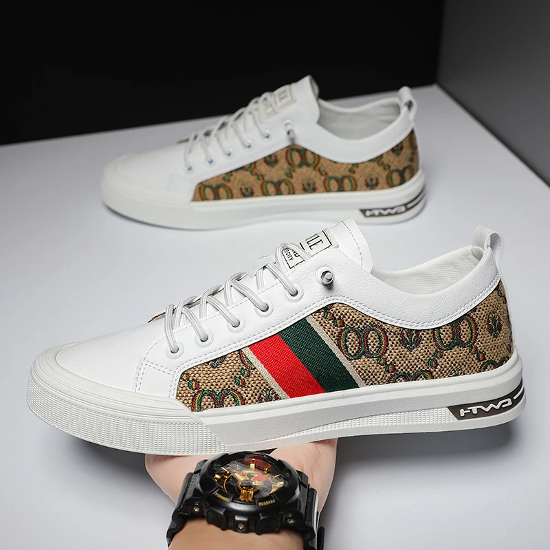 男士秋季新品休闲鞋时尚布面透气低帮运动休闲潮鞋百搭懒人小白鞋