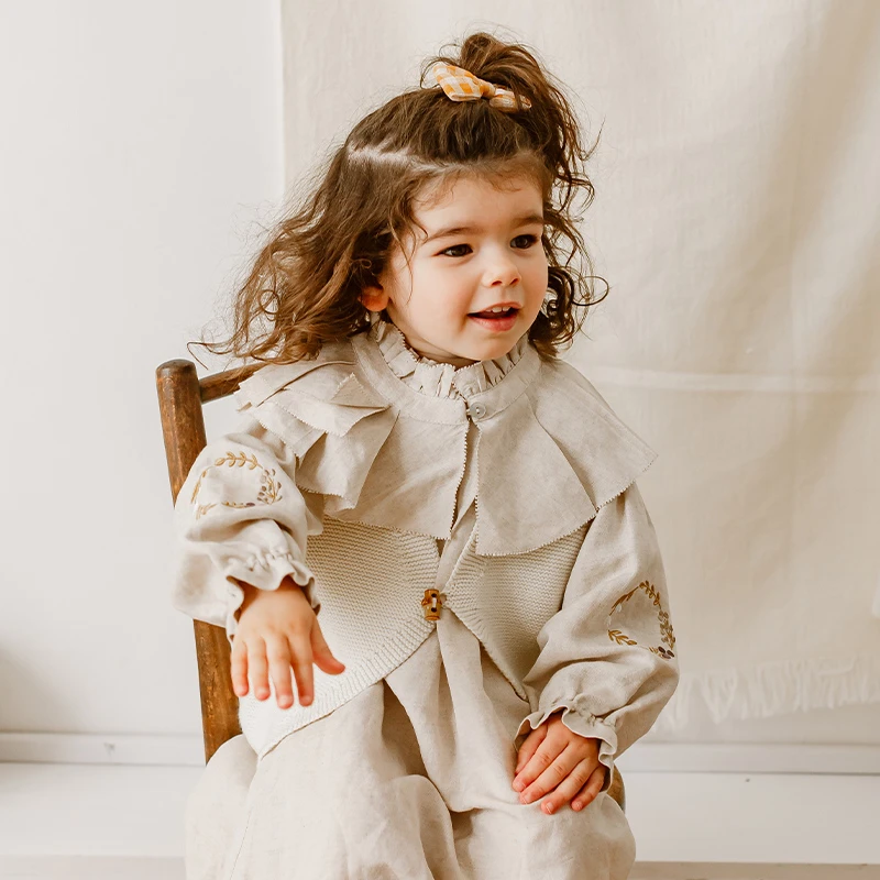【lelejove】北欧风儿童配饰宝宝披肩假领子荷叶边复古领子2AS91273