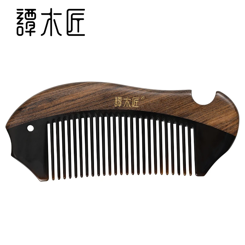 谭木匠正品牛角梳CGHJ0602个人清洁护理角木梳子美发梳送亲友礼品