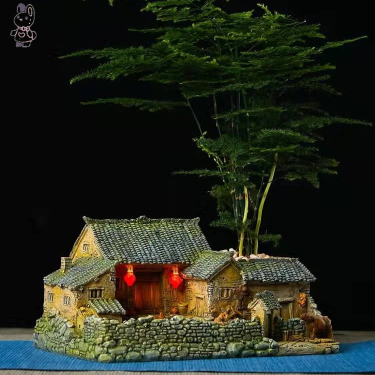 【中国风】仿古复古花盆客厅茶桌个性创意怀旧盆景多肉花盆