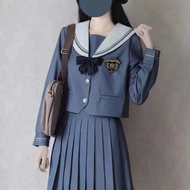 现货水星记正统jk制服裙日系校服日本水手服学院风中间服短袖套装